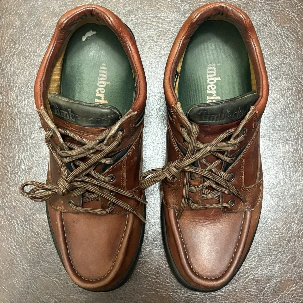 Vintage 2003 Timberland Heritage Moc Toe Mid GORE-TEX Boots Men's 7 W 37042 GTX